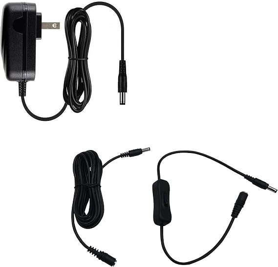 MyVolts 5V Power Supply Adaptor Compatible with Xiaomi Mi Box S 4K - M19E (MDZ-22-AB) Android Box - US Plug - with Extension and Inline Switch