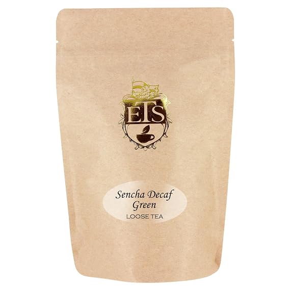 Sencha Green CO2 Decaffeinated Tea, Japanese-Style Loose Leaf, 16 Oz | Steamed Long Leaf Cut with No Chemical Solvents and a Smooth, Fresh Taste, Enjoy Hot or Iced in a Resealable Pouch.