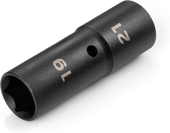 TEKTON 1/2 Inch Drive 19 x 21 mm Impact Flip Socket | SIF21921