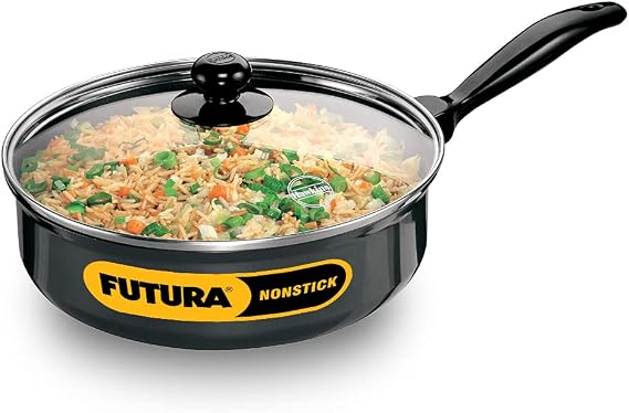Futura Non Stick 9.5-Inch Saute Pan with Glass Lid, 3.25-Liter