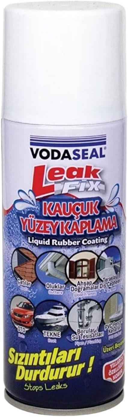 Leak Fix Waterproof Leakproof Anti Leakage Rubber Coating Insulation White Spray 200 ML