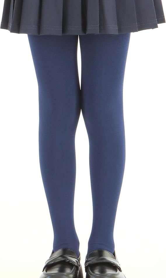 EVERSWE Girls Ultra Soft Fleece Lined Opaque Footed Tights