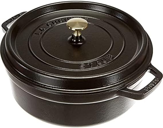 Staub 1112625 Casserole Pot Round 26 cm Black
