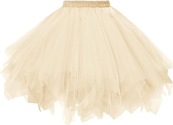 Dressever Vintage 1950s Short Tulle Petticoat Ballet Tutu