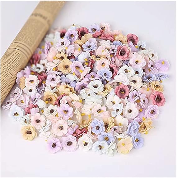 Artificial Flowers for Decoration 20 Pcs Artificial Flowers Mixed Colours DIY Fake Plants Bulk As Crafts Simulation Bouquet for Family Bouquet Silk Fake Flower Artificial Flowers Plants