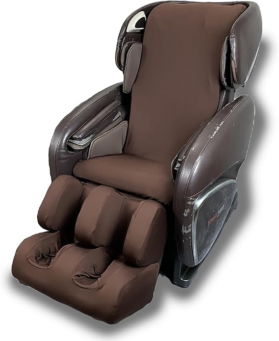 Massage Chair Cover Full Body Shiatsu Recliner Chair Covers, Washable Stretch Fabric Oversized Recliner Slipcovers, Covers for pet,cat and Dog Scratch Proof,Brown