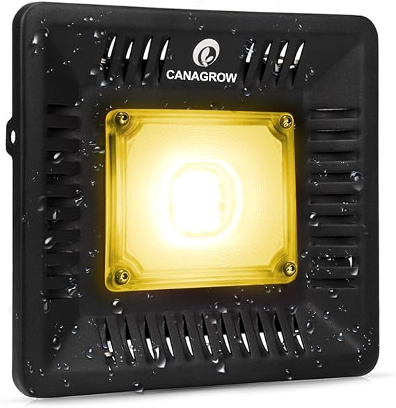 CANAGROW Waterproof Plant Light, Outdoor Grow Light, Sunlike Full Spectrum LED Grow Lamp, Refugium Light for Saltwater Aquarium, Without Noise, Heating Lamps for Plants Seeding Veg Blooming Fruiting