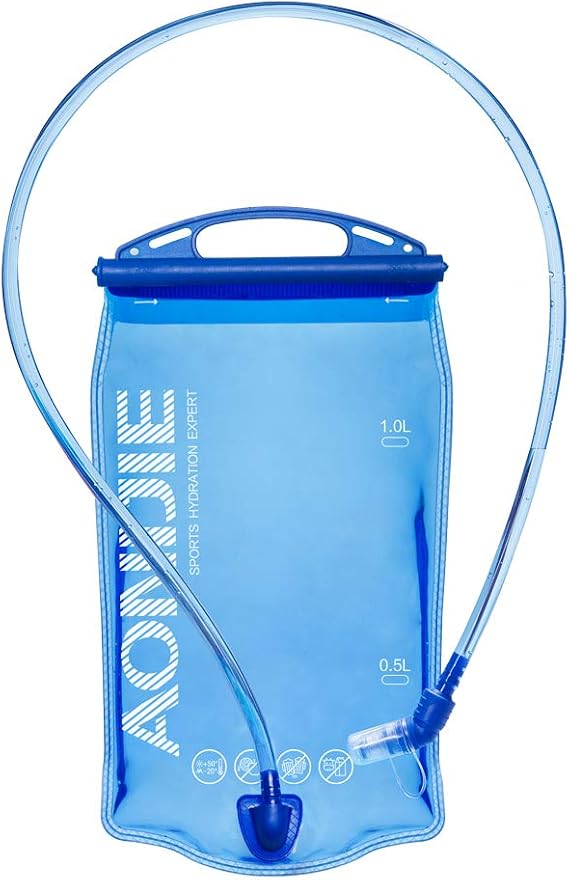 AONIJIE Leakproof Water Reservoirs for Backpacks/Running Vest Pack - 1L /1.5L/ 2L / 3L Hydration Bladder (1 Liter)