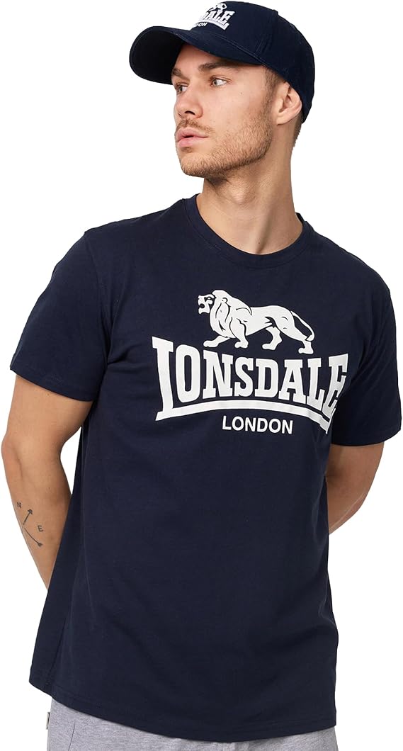 Lonsdale Men's Regular Fit Crew Neck T-Shirt