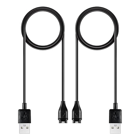 AWINNER Compatible for Garmin Watch Charger Cable (2 Pack)