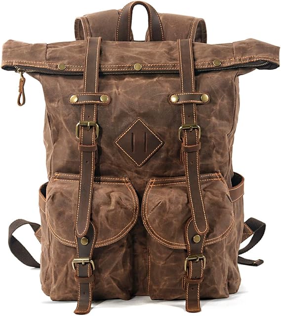 Backpack compatible with Benelli Leoncino 250 brown 13L RG7