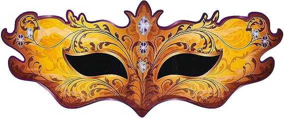 Fun Express Large Masquerade Mask Cardboard Cutout Stand Up 5 Feet