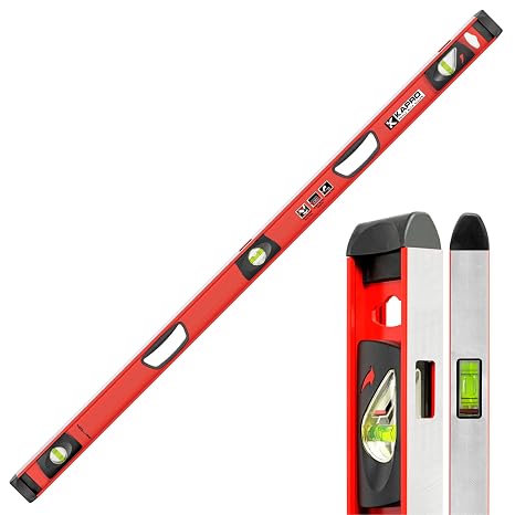 Kapro - 170 Samson Contractor Heavy Duty I-Beam with Plumb Site Level - Features Horizontal and Vertical Vials and Dual-View Plumb Site - Aluminum - 48 Inch