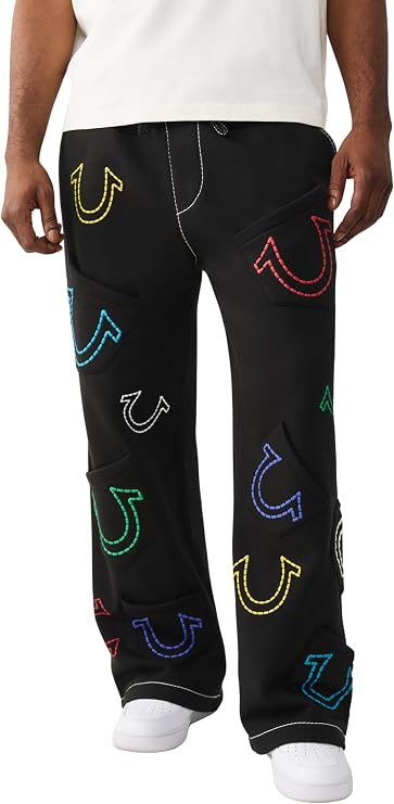 True Religion Mens HS Big T Baggy Sweats | Drawstring Waist