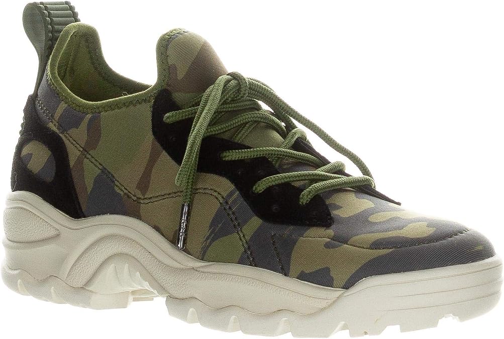 KENDALL + KYLIE Women's Dre Fashion Sneaker, Olive Camo 8