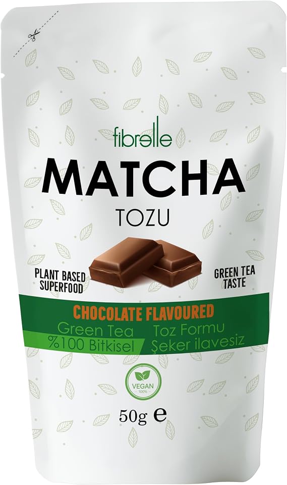 Fibrelle Matcha Chocolate Flavored Powder Mix, 50g
