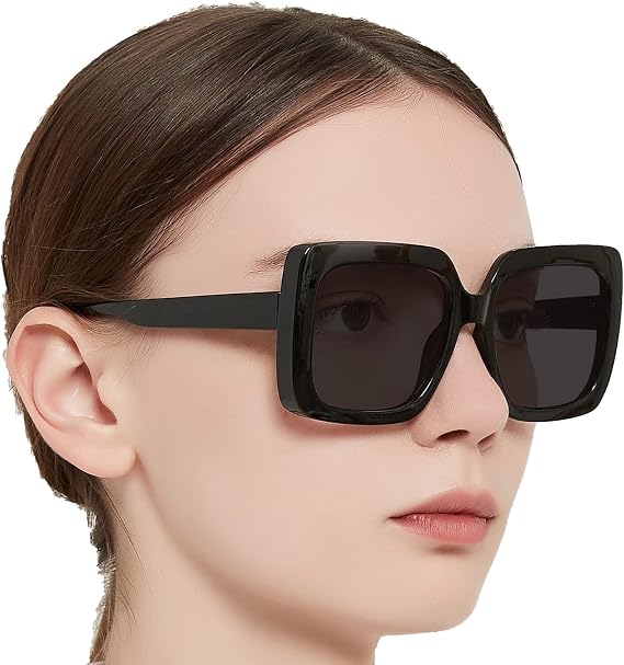 OCCI CHIARI Oversized Reader Sunglasses Women 2.0 Black Reading Sunglasses 1.0 1.25 1.5 1.75 2.0 2.25 2.5 2.75 3.0 3.5 (Black, 2.00)