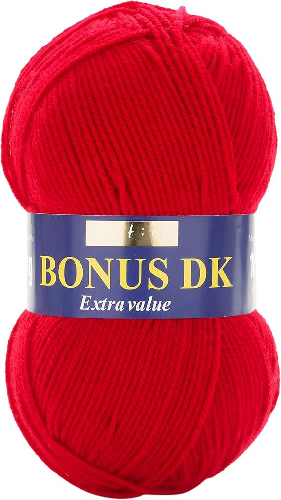Hayfield Bonus DK Double Knitting, Ladybird (698), 100g by Sirdar