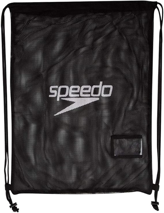 Black Speedo Equipment Mesh Wet Kit Swim Bag