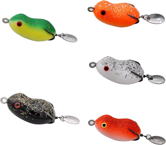 Topwater Fishing Lure Bass Fishing Frog Fishing Hollow Body Frog Bass Pike Snakehead Lure Bait