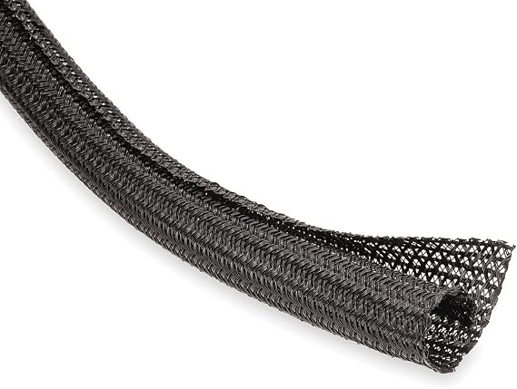 TechFlex F6 General Purpose 1-1/2-inch Cable Sleeve, Black - 25 Feet