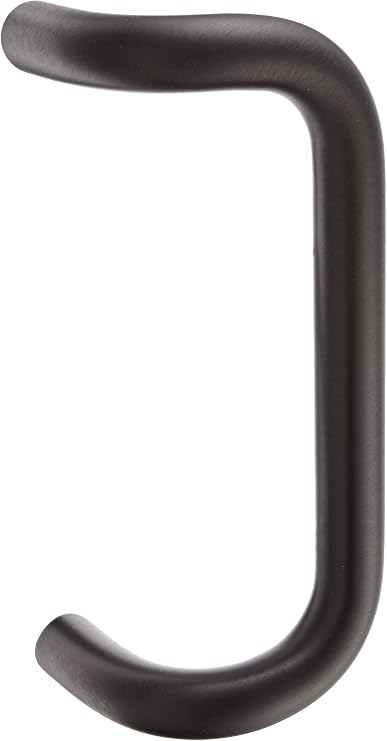 Rockwood BF157A.313 Aluminum 90-Degree Offset Door Pull, 1" Diameter x 9" Center-to-Center, Through Bolt Mounting for 1-3/4" Door, Dark Bronze Anodized Finish