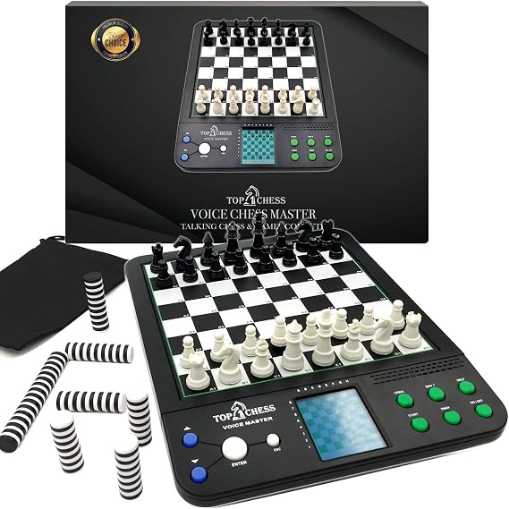 Top 1 Chess Electronic Chess Set | Chess Set for Kids and Adults | Voice Chess Computer Teaching System | Chess Strategy Beginners Improving Learning Board Game