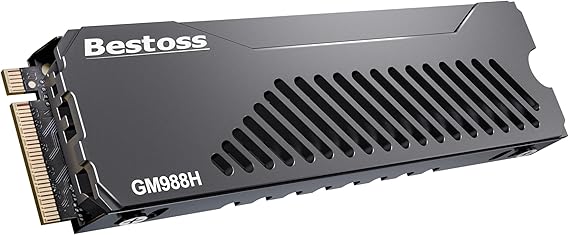 Bestoss 2TB NVMe M.2 2280 SSD with Heatsink,PS5 Storage,7350MB/s