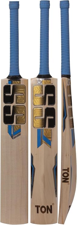 SS Custom Cricket Bat For Mens and Boys (Beige, Size -5) | Material: English Willow | Lightweight | Free Cover | Ready to play | For Intermediate Player | Ideal For Leather Ball