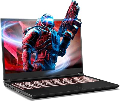 Sager 2023 NP6251J Gaming Laptop, 15.6 Inch FHD 144Hz, Intel i9-13900H, RTX 3050 4GB, 32GB RAM, 1TB Gen4 NVMe SSD, Win 11