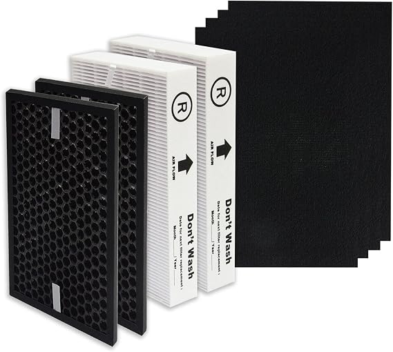 PUREBURG Replacement HEPA Filter Kit Compatible with Honeywell InSight Air Purifiers, HPA5100B / HPA5150, HRF-R1 HRFSC1 HRF-A100