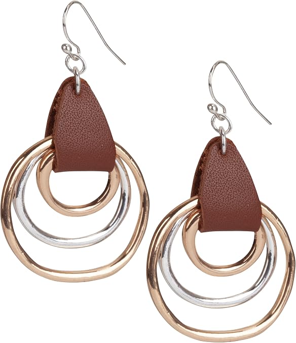 Circle Boho Earrings, 2-Inch Trendy Handmade Dangle Jewelry | Unique Artisan Design, Lightweight Comfort, Vintage-Inspired Style, Versatile Accessories For Weddings, Gifts, Or Daily wear