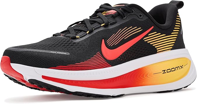 Nike Vomero 18 Men's Road Running Shoes (Black/Light Crimson/Topaz Gold/Bright Crimson)