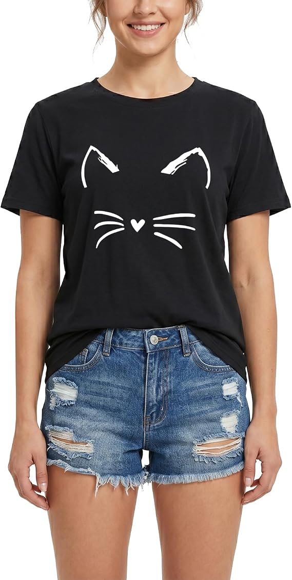 LOOKFACE Women's Cute T Shirt Junior Tops Teen Girls Graphic Tees