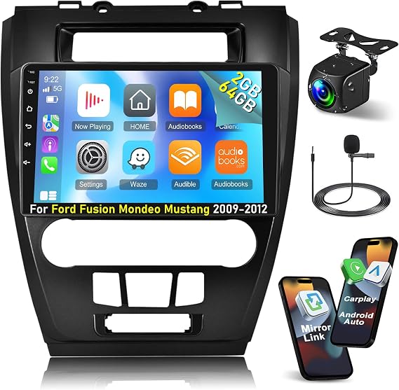 Car Stereo for Ford Fusion Mondeo Mustang 2009-2012 Carplay & Android Auto