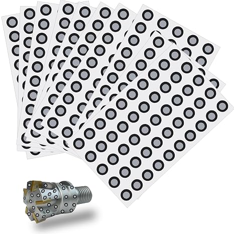 3D Scanning Marker 6.0 mm for 3D Scanner - Precision Optical Tracking Markers for 3D Scanners, 3D Tracking Dots Reference Point Markers, Diffuse Reflection Markers for 3D Scanners (10 Sheet 500 Dots)
