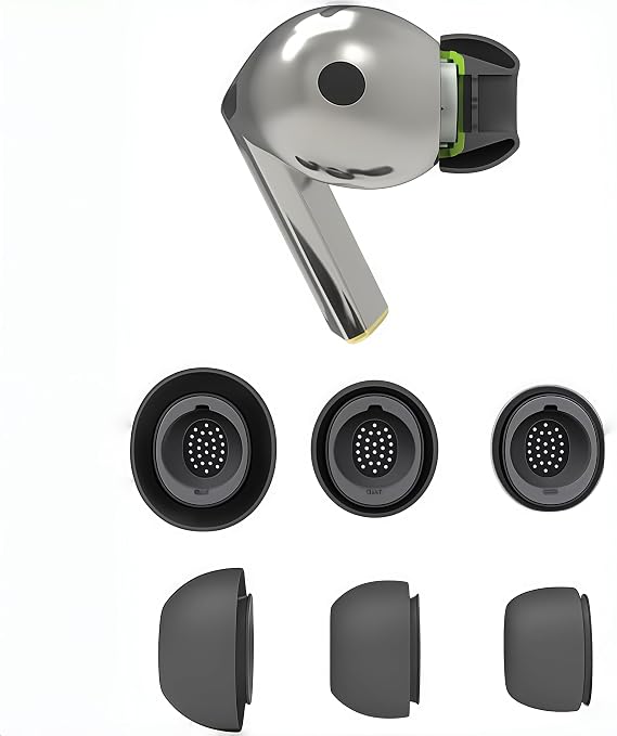 3Pairs Ear Tips for Galaxy Buds 3 Pro Earbud & Galaxy Buds 4 Pro,Black