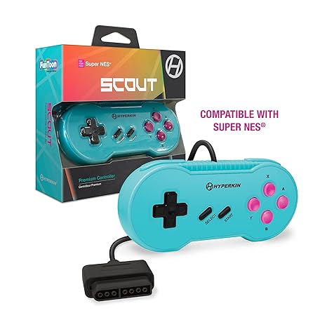 Hyperkin "Scout" Premium Wired Controller for SNES - Hyper Beach