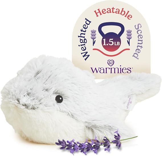 warmies Microwavable & Weighted Stuffed Animal Plush, Weighted Dolphin