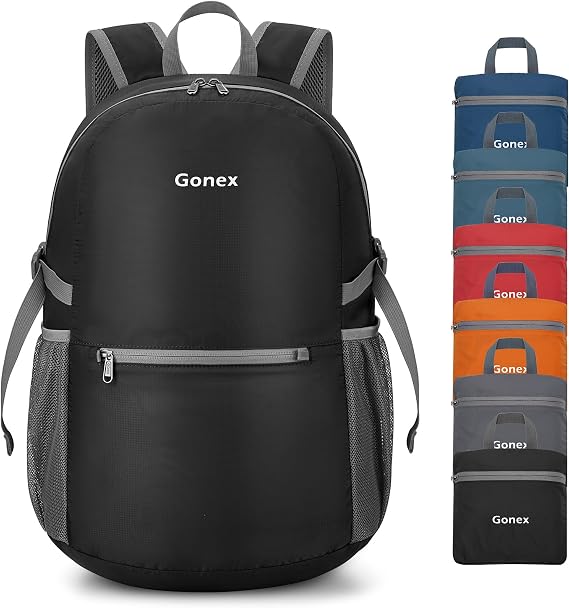 Gonex Ultra Lightweight Packable Backpack, Handy Foldable Daypack for Camping Outdoor Travel Cycling Backpacking
