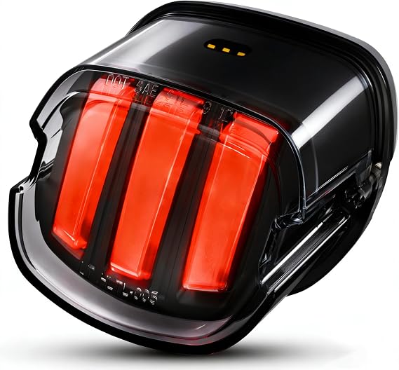AUDEXEN LED Brake Tail Light for Harley Dyna Sportster Touring Softail, Rear Taillight with Strobe Function, Plug & Play