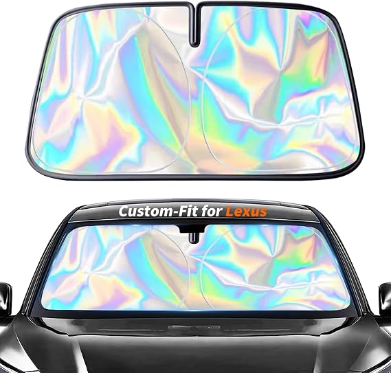 Custom-Fit for Lexus Windshield Sun Shade, Car Sunshade Cover UV Block Car Front Window with Foldable Sun Shade Cover Cool Protection Visor (for Lexus SC)