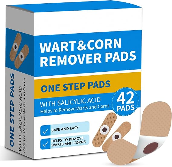 WART Corn Remover Pads for Feet 40% Salicylic Acid Wart Remover Pads, WART Corn Removers for Toes & Body, Brown(NDC Code: 85248-065-01)