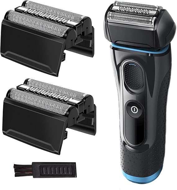 52B Series 5 Replacement Head for Braun Electric Shaver (2 Count) | S5 Wet and Dry Replacement Foil and Cutter Compatible with 5190cc 5090 5020