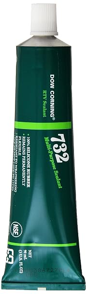 Dow Corning 3138356 732 Clear Multi-Purpose Sealant,60 to 180 Degree C, 90 mL