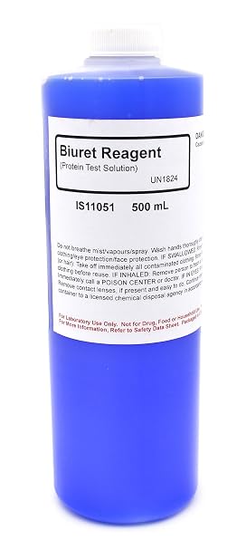 Innovating Science - Biuret Reagent, 500mL, Laboratory Grade Solution for Protein Detection, Biology & Biochemistry Experiments, Educational & Professional Science Labs