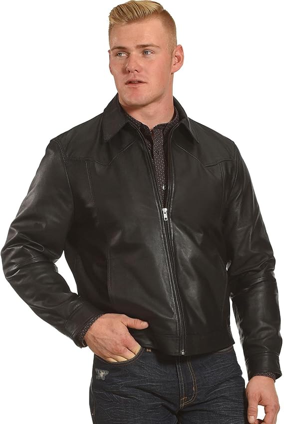 Cody James Men's Lambskin Jacket Black Medium
