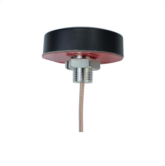 Proxicast Ultra Low-Profile WiFi Antenna - Triple Band Omni Panel Mount | Vandal-Resistant IP67 External Wi-Fi Puck for Kiosks & NEMA Enclosures - 2 dBi Gain - 6.7 ft Coax - RP-SMA Male - ANT-130-005
