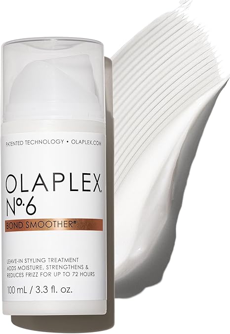 OLAPLEX N°.6 Bond Smoother™ | Leave-In, Anti-Frizz Styling Cream, 100 mL | 72-Hour Frizz And Humidity Control, 450°F Heat Protection, For All Hair Types And Textures