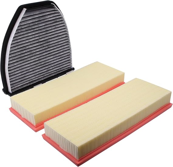 Engine Air Filter and Cabin Air Filter Kit for Mercedes C230 2.5L 2008-2009